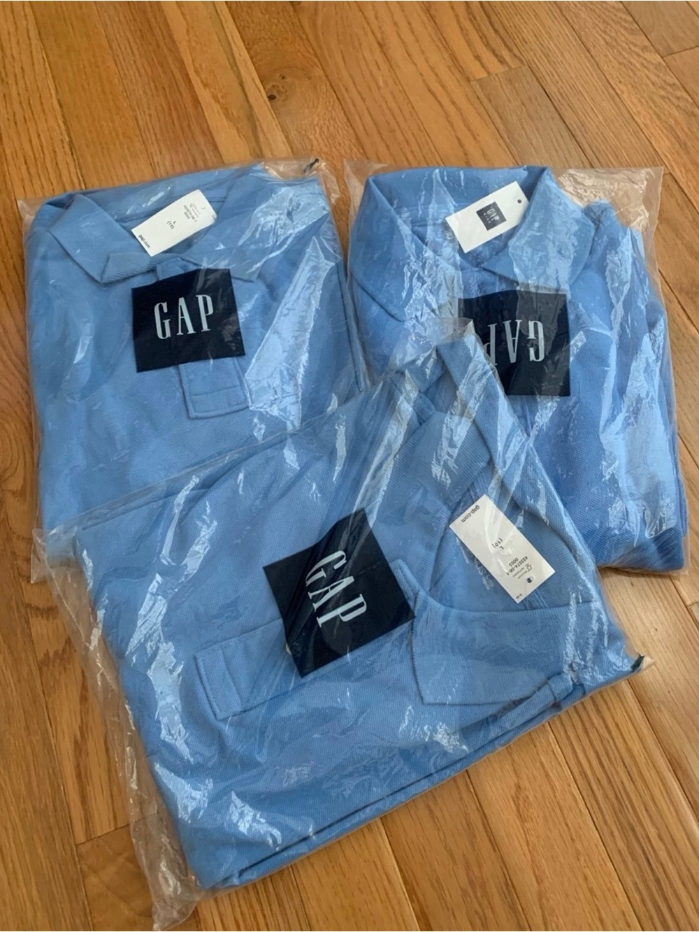 3- GAP Kids/ Youth Sky Blue Polo Shirt — Pack